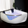with Marble Step Acrylic Jacuzzi Indoor Corner Bathtub with Seat